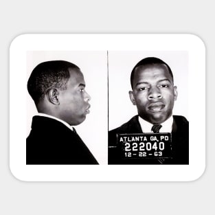 John Lewis Mug shot Sticker
